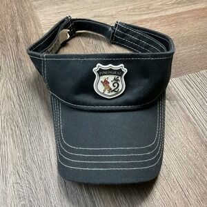 Imperial Pinehurst No. 2 Golf Visor Unisex Black Cotton Adjustable Hat 2011 Logo